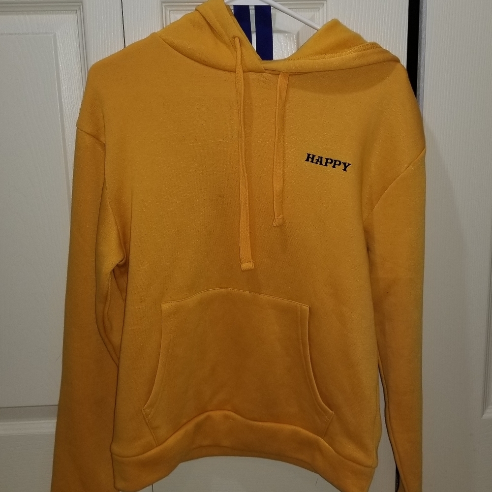 yellow pullover sweater